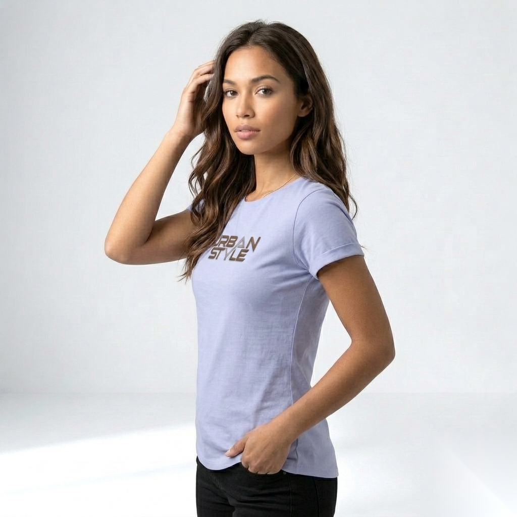 Light Blue Urban Style Women's Top