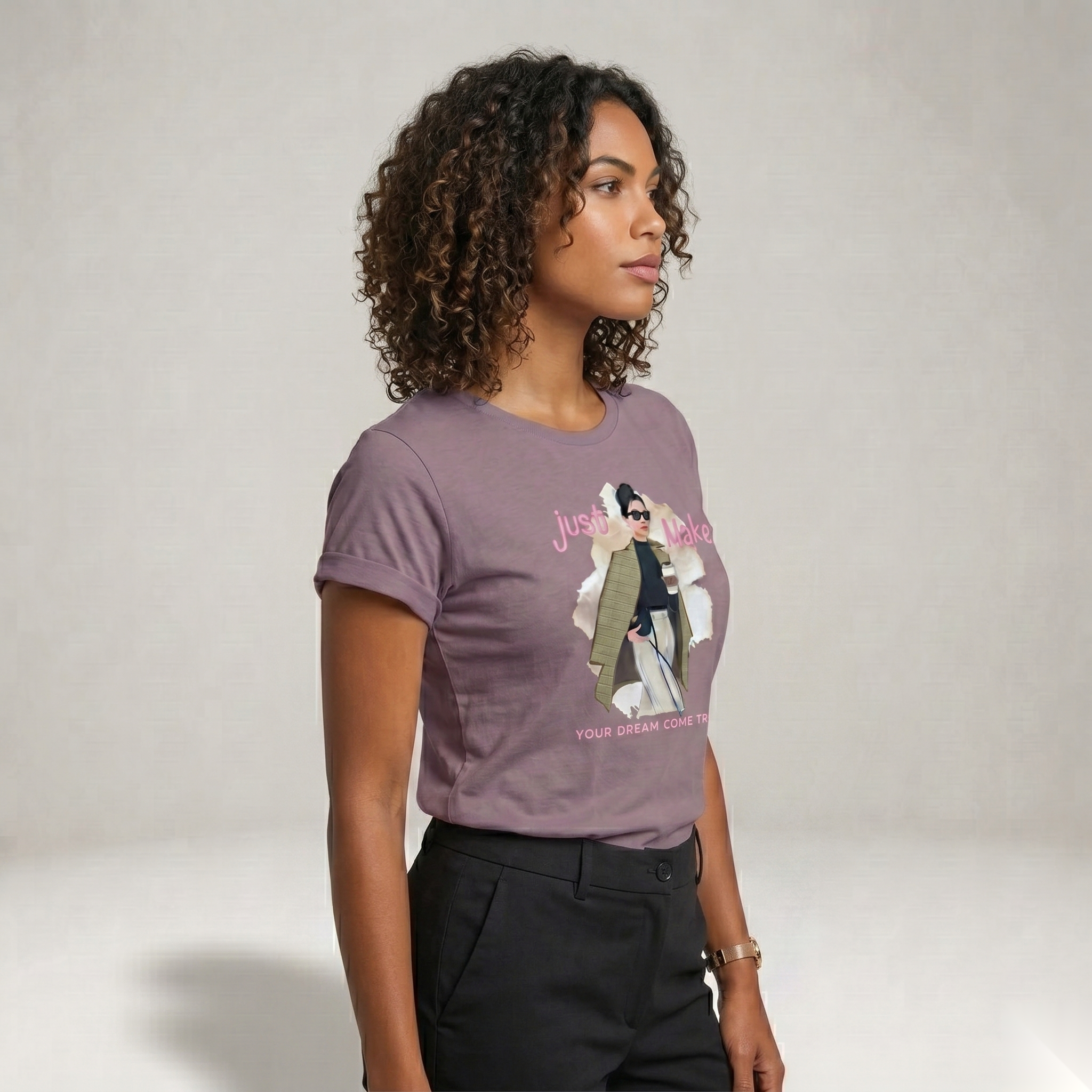Mauve Just Make Your Dream Come True Women's Top