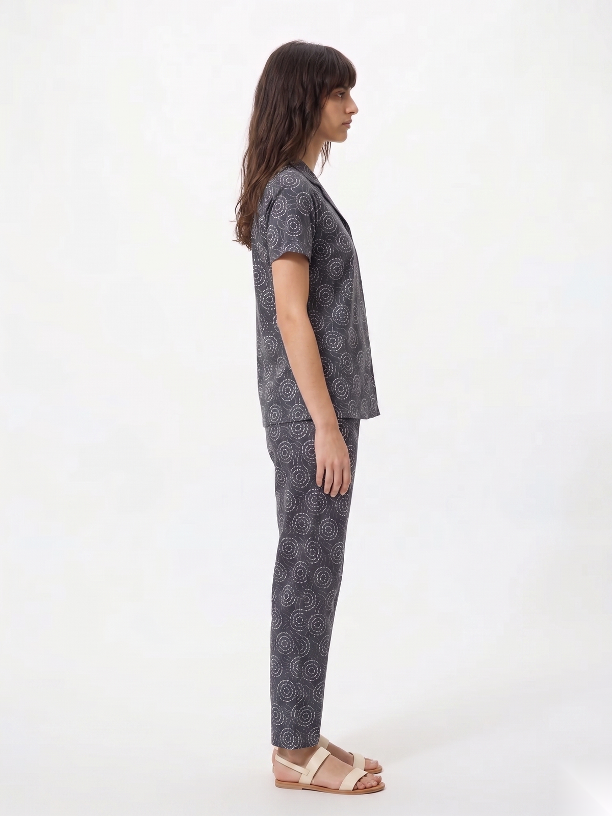 Circle Print Women's Pyjama Set