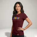 Maroon Be Yourself Women's Top