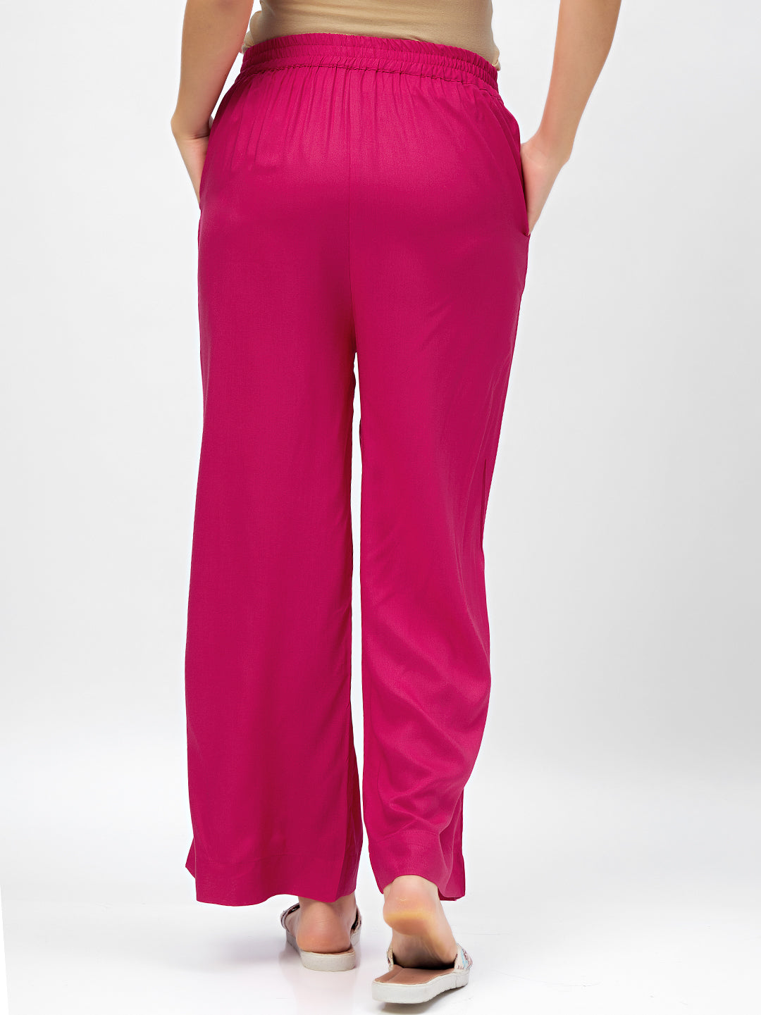 Dark Pink Palazzo Pants