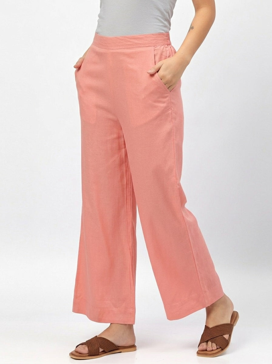 Peach Palazzo Pants