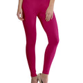 Dark Rani Pink Ankle Length Leggings