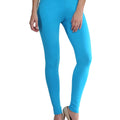 Deep Sky Blue Ankle Length Leggings