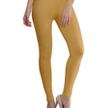 Golden Beige Ankle Length Leggings
