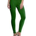 Leaf Green Ankle Length Leggings