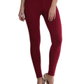 Maroon Ankle Length Leggings