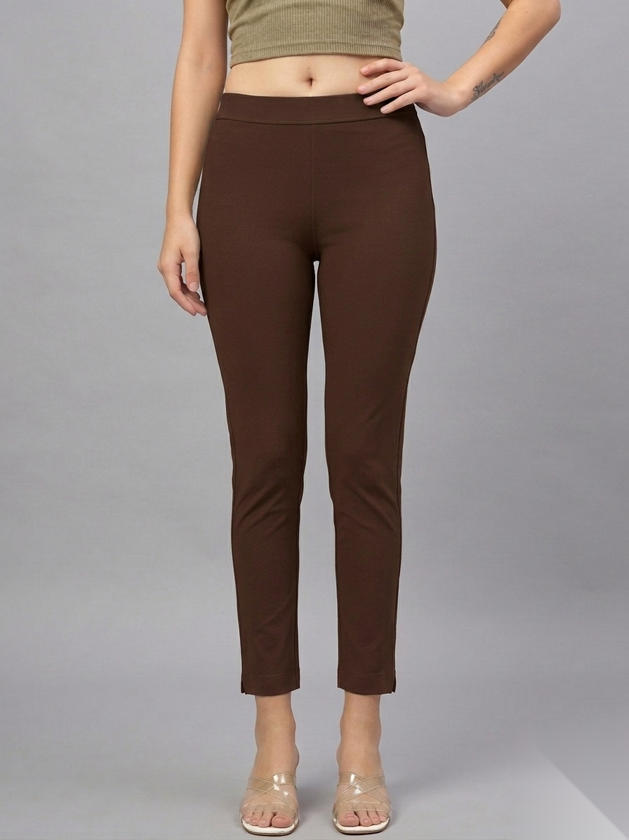 Coffee Brown Kurti Pants