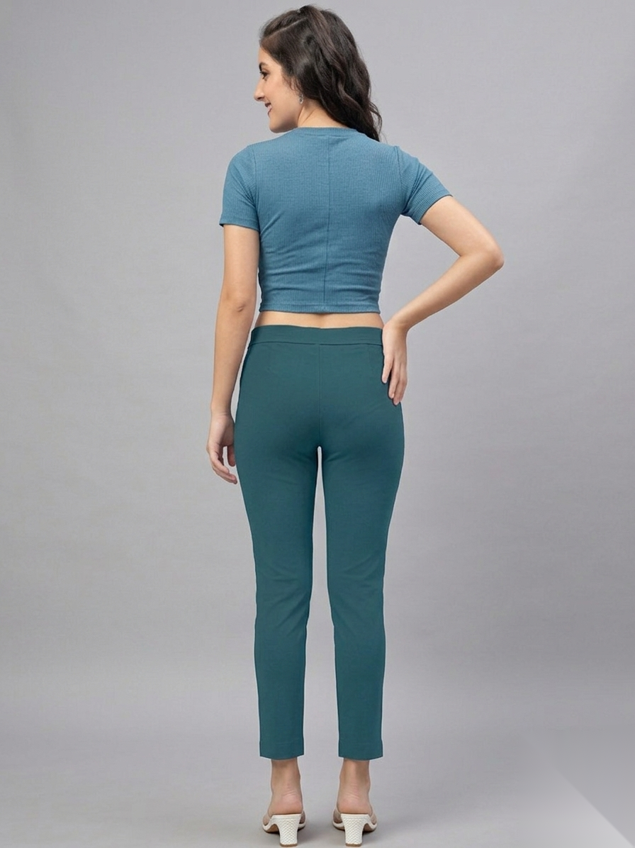 Peacock Blue Kurti Pants