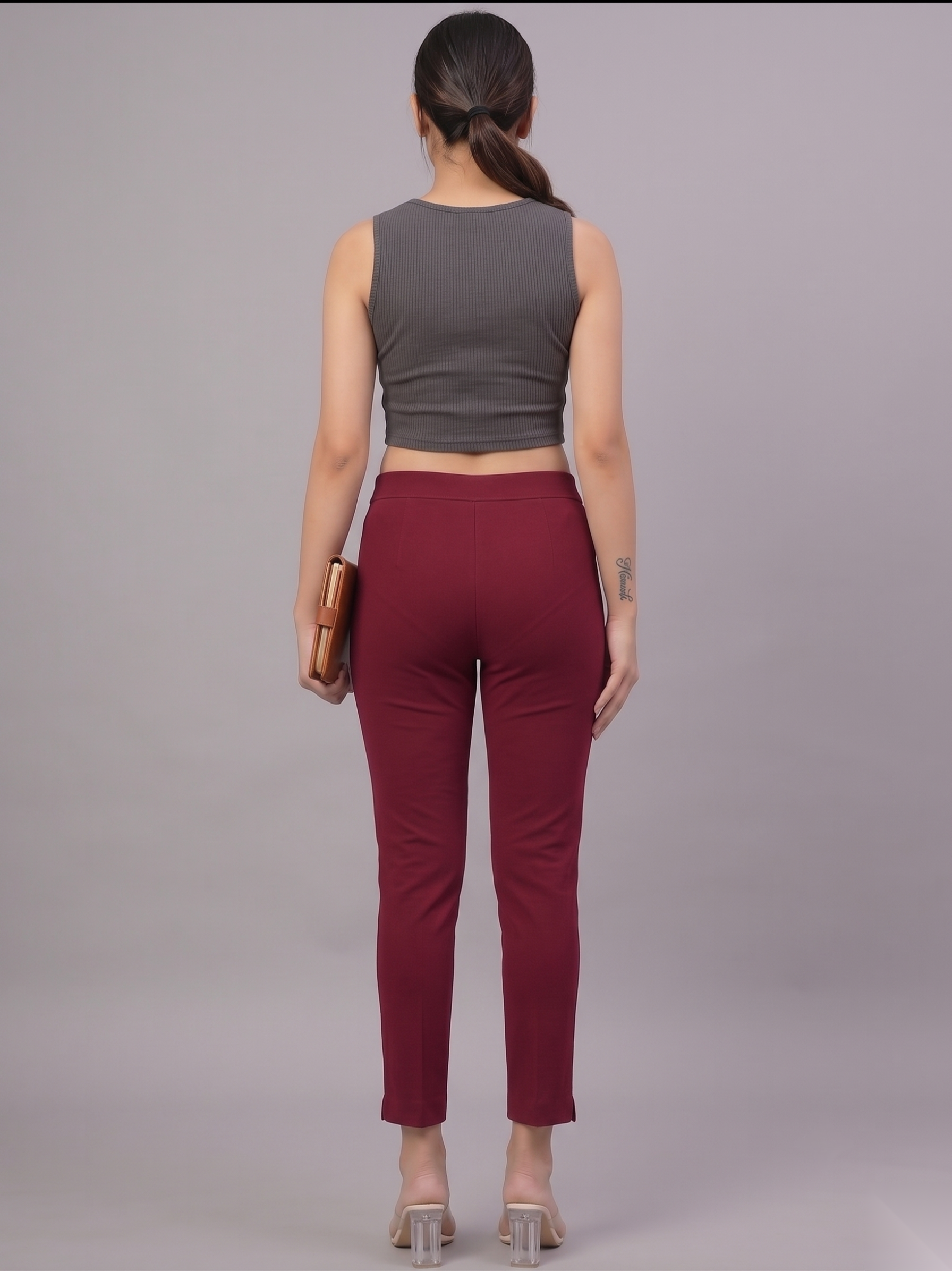 Rich Maroon Kurti Pants