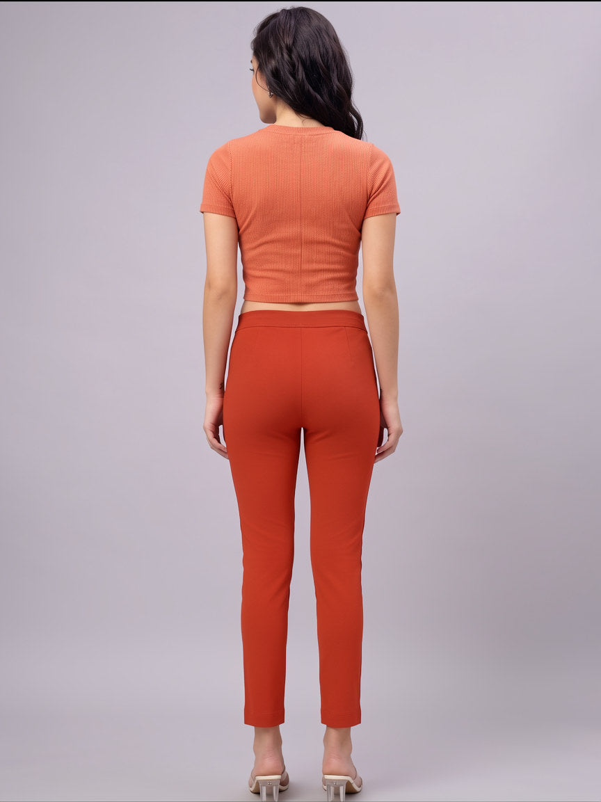 Rust Kurti Pants