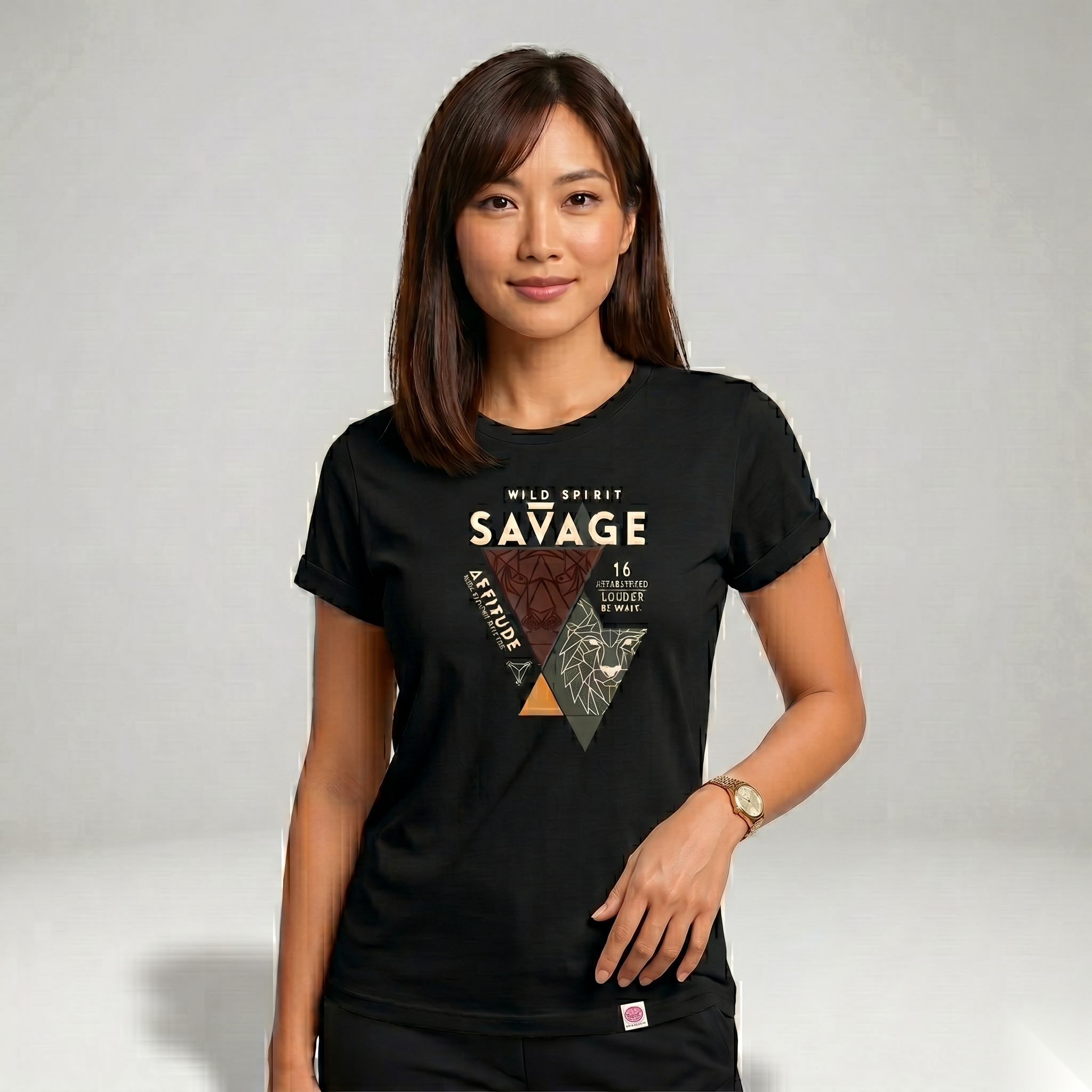 Black Savage Wild Spirit Women's Top