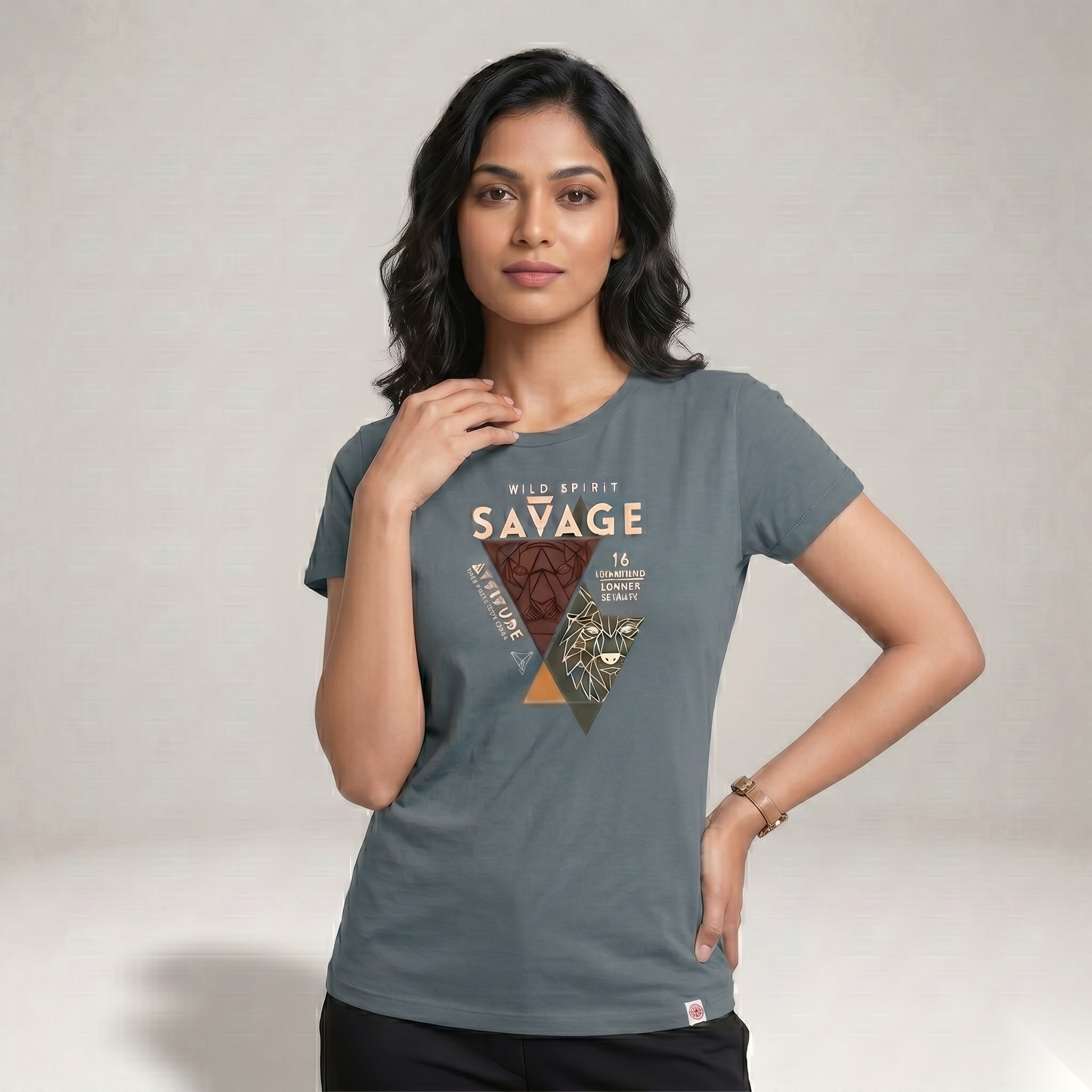 Steel Blue Savage Wild Spirit Women's Top