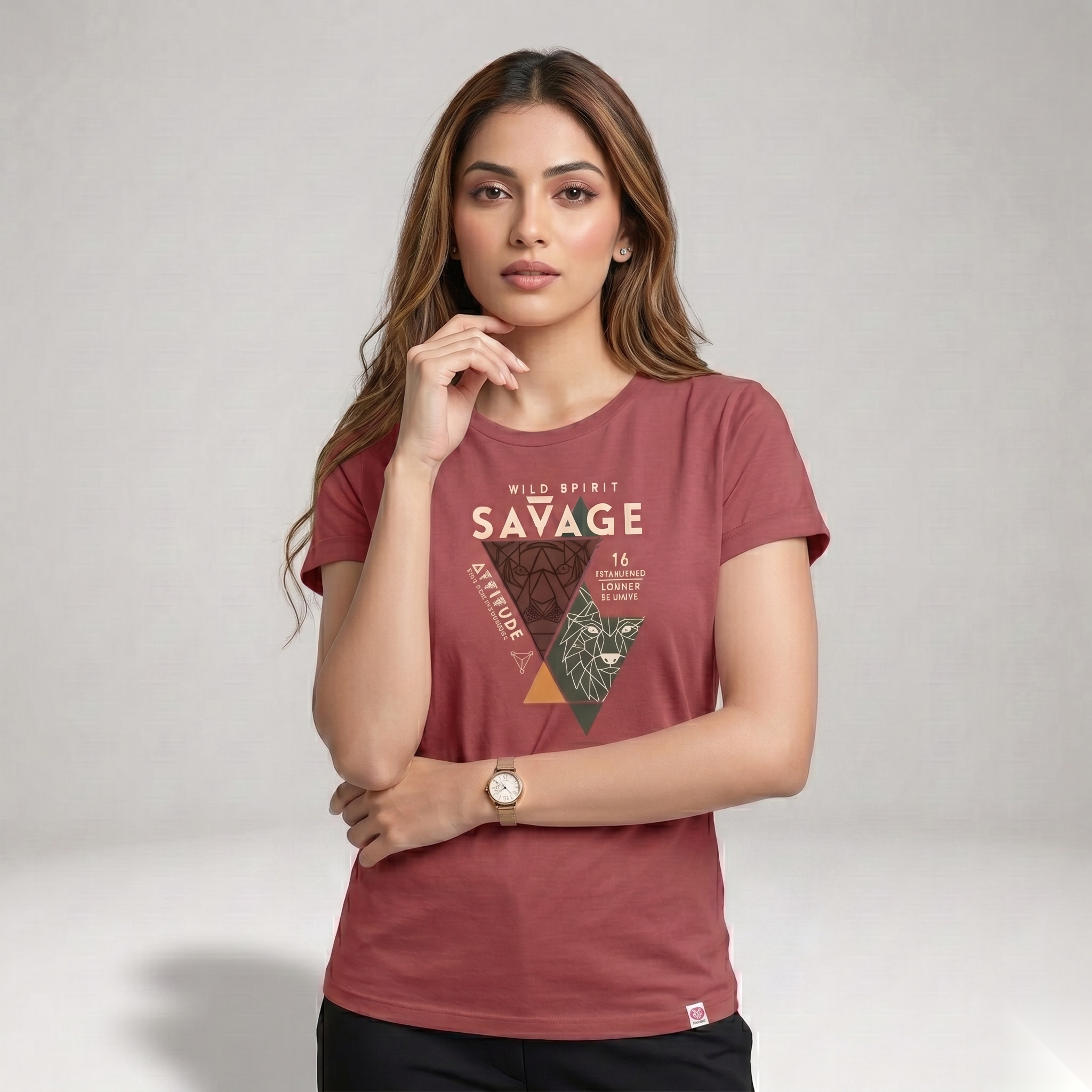 Maroon Savage Wild Spirit Women's Top
